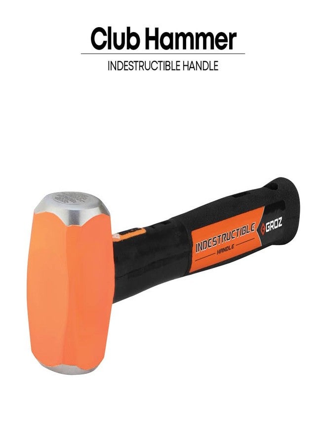 GROZ 1.13 Kg Club Hammers 12 Inch, Indestructible Handle, Hammer Head 2.5 Lbs, Handle Length 12"| CHID/2.5/12 - Image 3